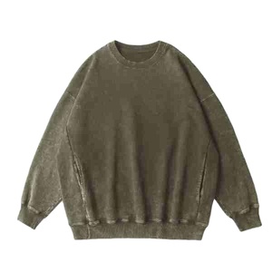 Sweat-shirt épais oversize délavé style vintage pour homme – Nouvelle collection 2026 pour tenue décontractée - Product Image 2