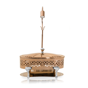 จานสแตนเลสชุบเคลือบ9L ด้วยไฟฟ้าพร้อมฝาแบบแขวนโรสโกลด์ - Product Image 2