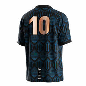 Denim Jersey para Hombre - Estampado Puff y Antipilling, Venta al por Mayor OEM Personalizada - Product Image 4