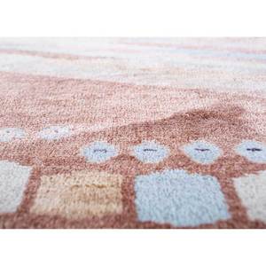 Alfombras de Lana y Seda Anudadas a Mano de Gran Tamaño Manchaha, Patrón Geométrico Rosa y Morado para el Hogar, Dormitorio, Pasillo - Modelo Lub-25 10mm - Product Image 3