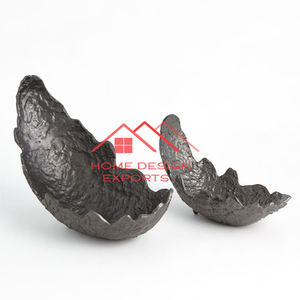 Plateau en métal de luxe de vente chaude pour la table basse à la maison et l'hôtel emploient le bol en métal de conception de feuille dans le fini d'or - Product Image 5