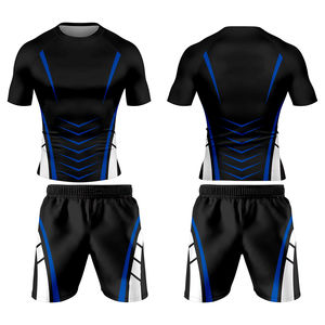 Vêtements d'entraînement Grappling MMA Rash Guard Shorts pour hommes avec protection écologique UPF50+ Tissu respirant en spandex/nylon - Product Image 1
