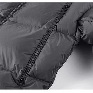 Veste matelassée de haute qualité OEM pour hommes, chaude pour l'hiver, veste en duvet à fermeture éclair de grande taille - Product Image 4