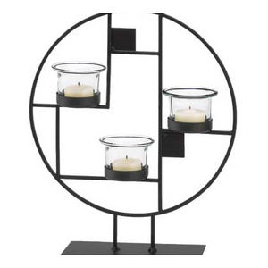 Elegante nuevo soporte de vela de Navidad de aluminio superventas antideslizante centro de mesa decorativo portavelas votivo - Product Image 6