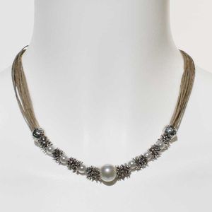 Nouveau Design Perles De Verre Et Coton Collier Bohême Fait À La Main Par Indien Usine Pendentif Collier - Product Image 2