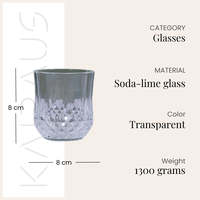Ensemble de 6 verres à whisky en verre transparent au design moderne, grande capacité, lavables au lave-vaisselle, pour les fêtes