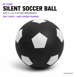 Balón de Fútbol de Espuma PU Tamaño 5, Balón de Entrenamiento Silencioso para Interiores, con Logotipo Personalizado, Venta al Por Mayor - Product Image 1
