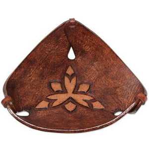 Plateau de service en cuir Design Triangle pour hôtel et ustensiles de cuisine couleur marron plateau de service pour aliments et fruits secs plateaux de service modernes - Product Image 4