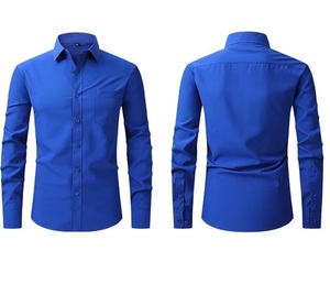 Camisa de vestir formal informal para hombre, prendas de vestir de buena calidad, camisa de vestir de manga larga con estilo de negocios para hombre, venta al por mayor - Product Image 5