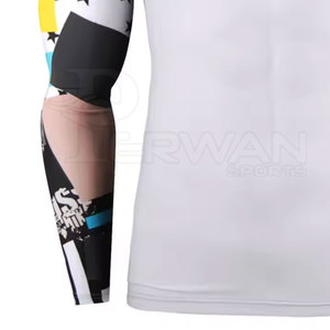 Nouveau design pour hommes, T-shirt de fitness respirant à manches longues en Spandex/Polyester 220g, service OEM pour la vente en ligne - Product Image 5