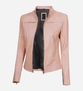 Elegante chaqueta de piel sintética para mujer hecha en fábrica, diseño elegante, lista para enviar, opciones de personalización abiertas - Product Image 2
