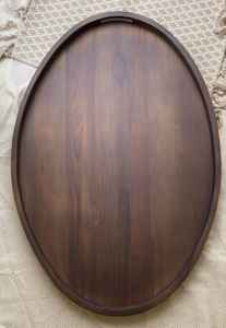 Decorative Coffee Tea Wooden <b>Breakfast</b> Food <b>Tray</b> Acacia Wood Serving <b>Tray</b> with Handles - Product Image 2