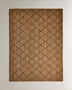 Alfombra Moderna de Yute Tejida a Mano, Ecológica, Antideslizante, Resistente a Mascotas, de Larga Duración, Estilo Rústico, Disponible para Tiendas - Product Image 4