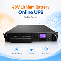 Powermerry SC-IT-1K 1kVA Onduleur en ligne monté en rack avec batterie au lithium 48V Monophasé Onde sinusoïdale pure Temps de transfert 0ms CE ROHS