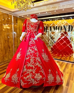 Robe de fête et de mariage afghan en velours afghan fait à la main traditionnel brodé pour femmes robe tribale taille personnalisée robes pour femmes à vendre 109 - Product Image 1