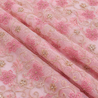 Nouvel Arrivage Tissus de Robe en Dentelle Lourde Faits Main Personnalisables de Haute Qualité pour Femmes, en Polyester avec Perles Africaines