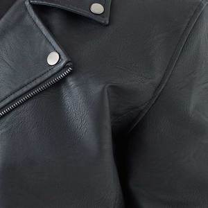 Cómoda chaqueta de cuero suave de calle alta de entrega rápida para hombre, chaqueta de cuero de motorista para hombre de temporada de invierno de tamaño regular - Product Image 6