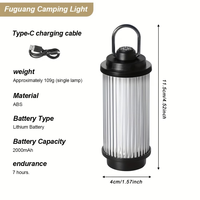 Lampe LED portable OEM ODM 200Lm avec port de charge USB-C et trou fileté 1/4 pouce pour le camping, la randonnée et les situations d'urgence
