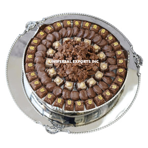 Ensemble de deux bols à chocolat en acier inoxydable, finition argentée brillante, bol à bonbons classique, design élégant, nouveau bol à chocolat - Product Image 2