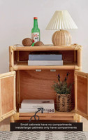Caja de libro y armario de mimbre natural más barato al por mayor para decoración del hogar hecho a mano de Vietnam