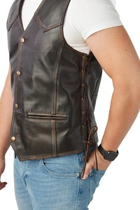 Gilet tactique d'hiver pour hommes avec des caractéristiques coupe-vent respirantes en cuir véritable personnalisées de haute qualité - Product Image 4