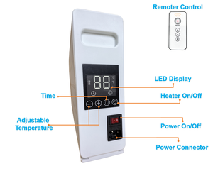 Mới điều khiển từ xa tự điều chỉnh PTC nano-dày phim linh sam nóng 1000W 220V tiết kiệm năng lượng không bụi siêu mỏng rạng rỡ nóng - Product Image 2