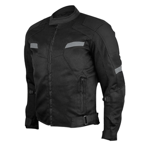 Chaqueta de motocicleta textil y de malla reflectante verde de alta visibilidad para todas las estaciones para hombre, armadura CE y forro extraíble, chaqueta de moto - Product Image 4