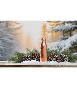 Bouteilles d'eau en cuivre martelé pur cuivre BottleTravel Essential Ayurveda Healing - Product Image 6