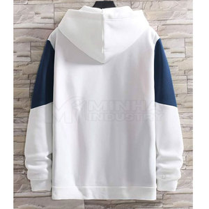 เสื้อฮู้ดดี้ผู้ชายขายดีที่สุด บริการ OEM ผ้าฝ้าย 100% สีพื้นสำหรับฤดูหนาว รับสั่งทำสีและโลโก้ คุณภาพสูง ราคาขายส่ง - Product Image 2