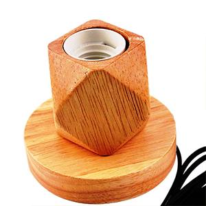 Lampe de table en bois PRODUIT DE VENTE CHAUDE Lampe de table en bois ARTISANAT - Product Image 5