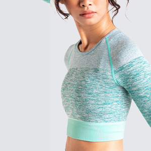 Women's Quick-Dry Seamless Yoga Set Reversible Sports Bra <b>Leggings</b> Breathable Athletic Fitness Tops Bottoms Solid <b>Pattern</b> XS - Product Image 5