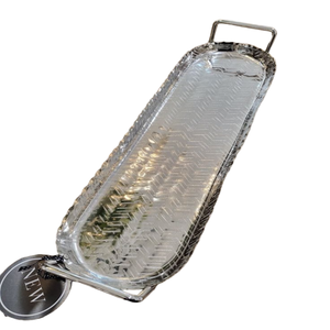 Plateau en métal de créateur Forme et taille personnalisées en aluminium vintage Plateau de service en métal de formes personnalisées - Product Image 3