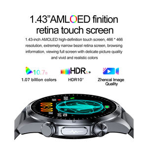 Reloj Inteligente Sower TK29 con Pantalla AMOLED de 1.43 Pulgadas, Monitor de Ritmo Cardíaco, Monitor de Actividad Física, Resistente al Agua IP68, Unisex - Product Image 3
