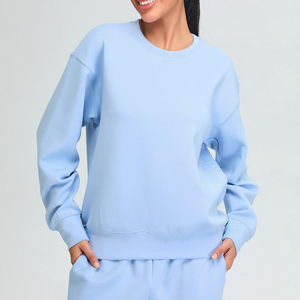 Sudadera de invierno de manga larga con cuello redondo para mujer, ropa deportiva estampada, ropa sólida para estudiantes, sudaderas y sudaderas sostenibles - Product Image 6