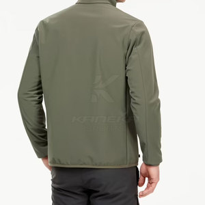 Chaqueta de Invierno Softshell para Hombre, Cortavientos, Cálida, Ligera, Transpirable, Ecológica, con Cuello Alto, para Uso Diario y Viajes - Product Image 3