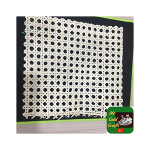 Rouleau de sangle de rotin en maille de canne solide pour la tapisserie d'ameublement de chaise et le panier-cadeau faisant la feuille de rotin tissée par tissage ouvert naturel - Product Image 5