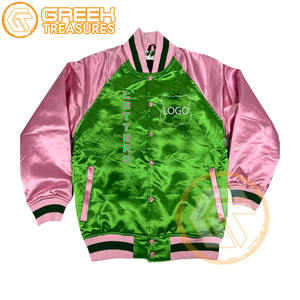 เสื้อแจ็กเก็ตสมาคมสมาคมปักลายผ้าซาตินคอปาผ้าซาตินเสื้อแจ็คเก็ตผู้หญิงระบายอากาศได้ดี - Product Image 6