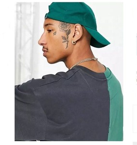 Camiseta de gran tamaño para hombre hecha en fábrica de calidad, camisetas de algodón, camisetas gráficas de impresión Digital lavadas con ácido de gran tamaño - Product Image 3