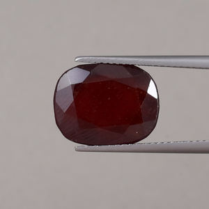 Hessonite rouge naturelle en vrac, pierre précieuse, 9,30 carats, coupe coussin, 14,5x11 mm, certifiée IGI, qualité excellente, fabrication de bijoux - Product Image 1
