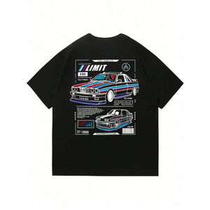 เสื้อยืดคอวีทรงปกติสำหรับผู้ชาย คุณภาพสูง ผ้าฝ้าย 100% หนัก 220 กรัม ปักโลโก้ตามสั่ง แต่งขอบตัดกัน ขายดีที่สุด - Product Image 1