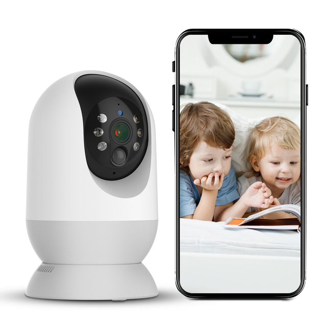 1080P Indoor Security Wifi Camera for Baby Monitor, Motion Detection, 2-Way Audio Siren, Night Vision
