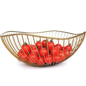 Bol de service de fruits en fil métallique noir fait à la main écologique Design élégant et artisanal pour restaurant à domicile personnalisé pour le vrac - Product Image 4