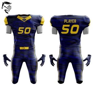 2025 OEM/ODM Camisetas y pantalones de fútbol americano personalizados | Conjuntos de uniformes de poliéster sublimado de alta calidad unisex" - Product Image 5