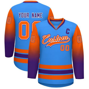 Jersey de Hockey sobre Hielo Personalizado, Uniforme con Impresión por Sublimación, Calidad Profesional, 100% Poliéster, Impermeable, Fabricante OEM ODM, Proveedor al por Mayor - Product Image 3