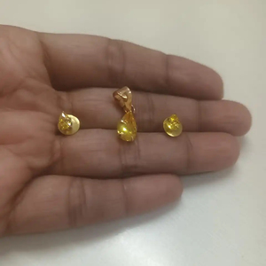 ชุดจี้เจ้าสาวอินเดียสุดหรูต่างหูเพทายไข่มุกสำหรับงานแต่งงานงานเลี้ยงอาหารค่ำ - Product Image 1