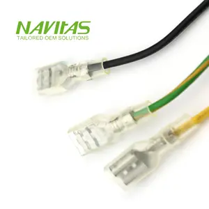 Conjunto de Cables terminales hembra aislados transparentes 250