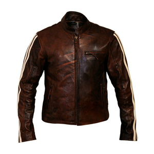 Nouvelle arrivée - Veste en cuir tendance printemps-automne - Veste en cuir noir - Veste en cuir pour homme - Vestes en cuir pour hommes - Product Image 6