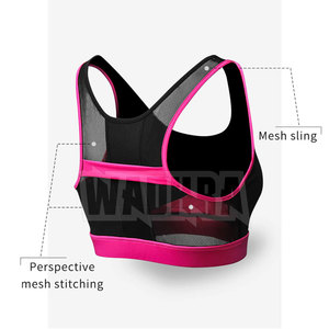 Vêtements de sport sur mesure pour femmes, soutien-gorge de sport en spandex et polyester, faible MOQ - Product Image 3