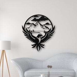 Arte de pared de cabeza de león audaz contemporáneo diseño de Metal negro geométrico para decoración Interior del hogar moderno y estilo de acento de pared de lujo - Product Image 4