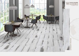 Azulejos de Casa de decoración de madera Azulejo de grano de madera antideslizante de porcelana 200x1200 Azulejo de piso - Product Image 4